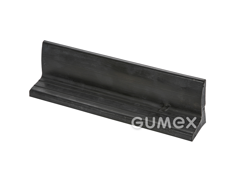 Gummi Querträger, Höhe 32mm, ohne Textileinsatz, EPDM, schwarz, 